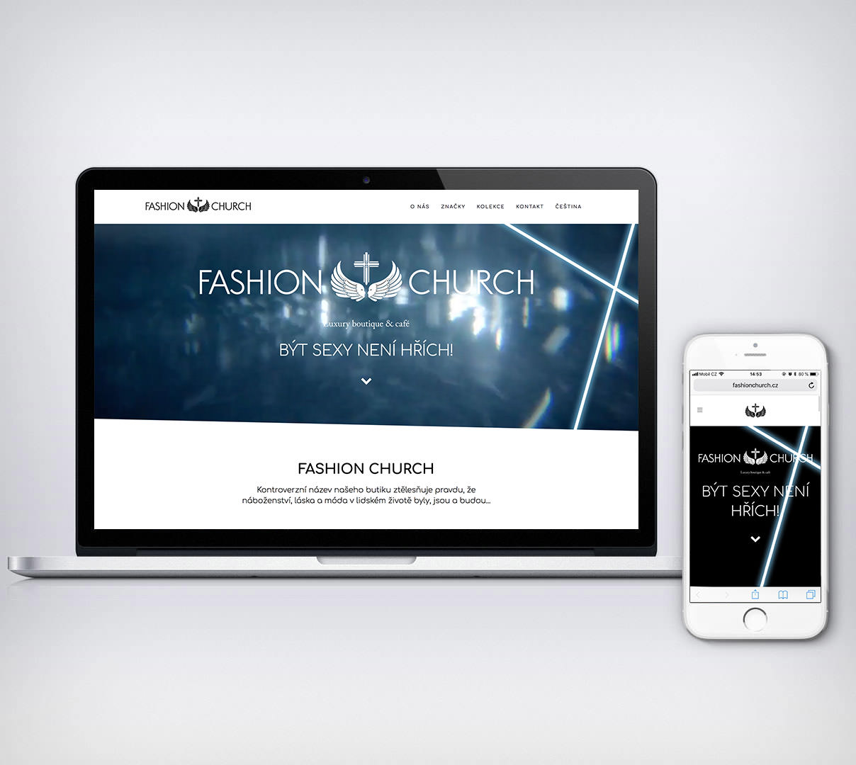 Fashion Church web design náhľad